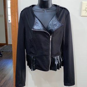 Faux Leather Moto Jacket